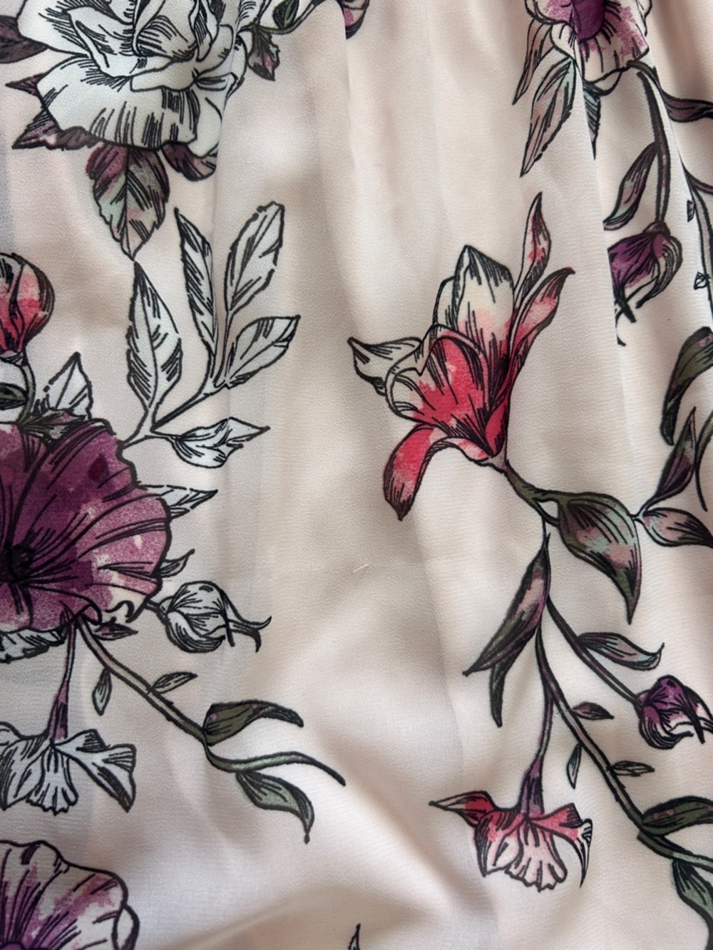 NWOT Reitmans Floral High Low Dress XS Off Shoulder Cottagecore Boho - Picture 9 of 12
